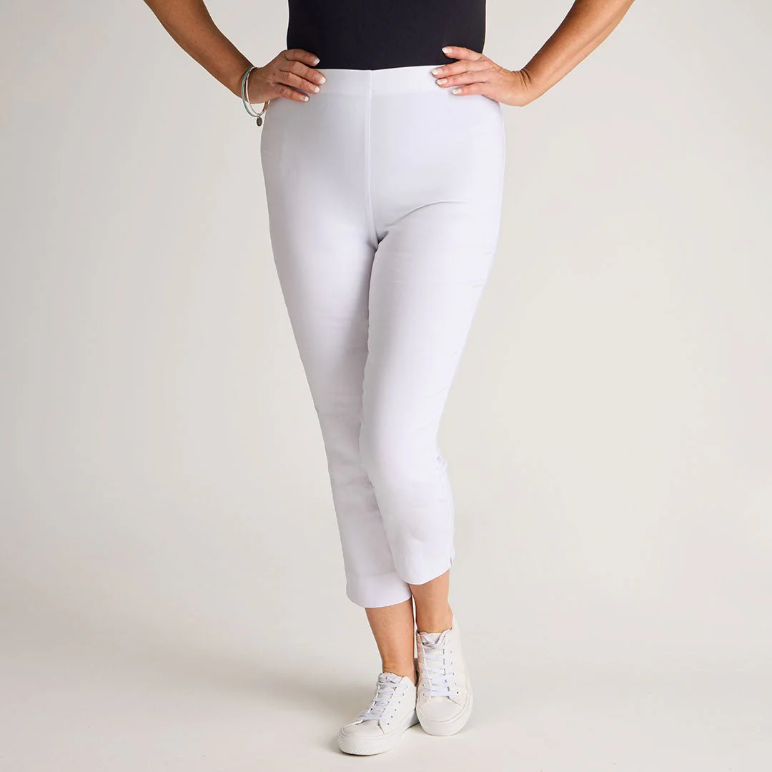 White Cropped Pants