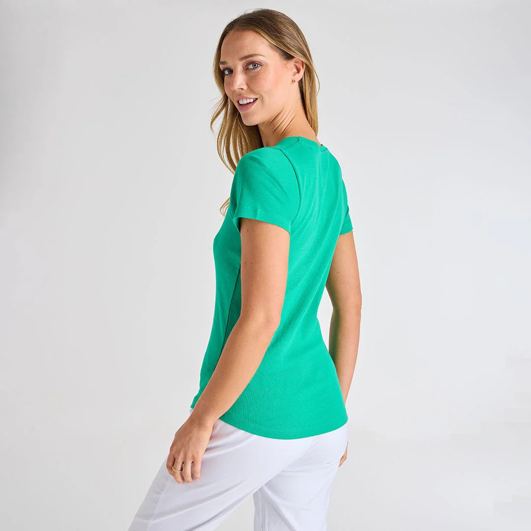 Ladies Mint Crew Neck T Shirt
